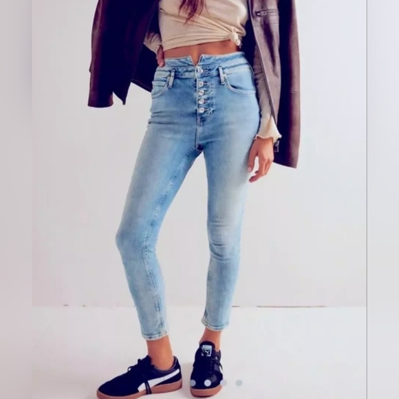 Free People Denim - We The Free 'Skyline' High Rise Skinny Jean size25 Hayley Blue